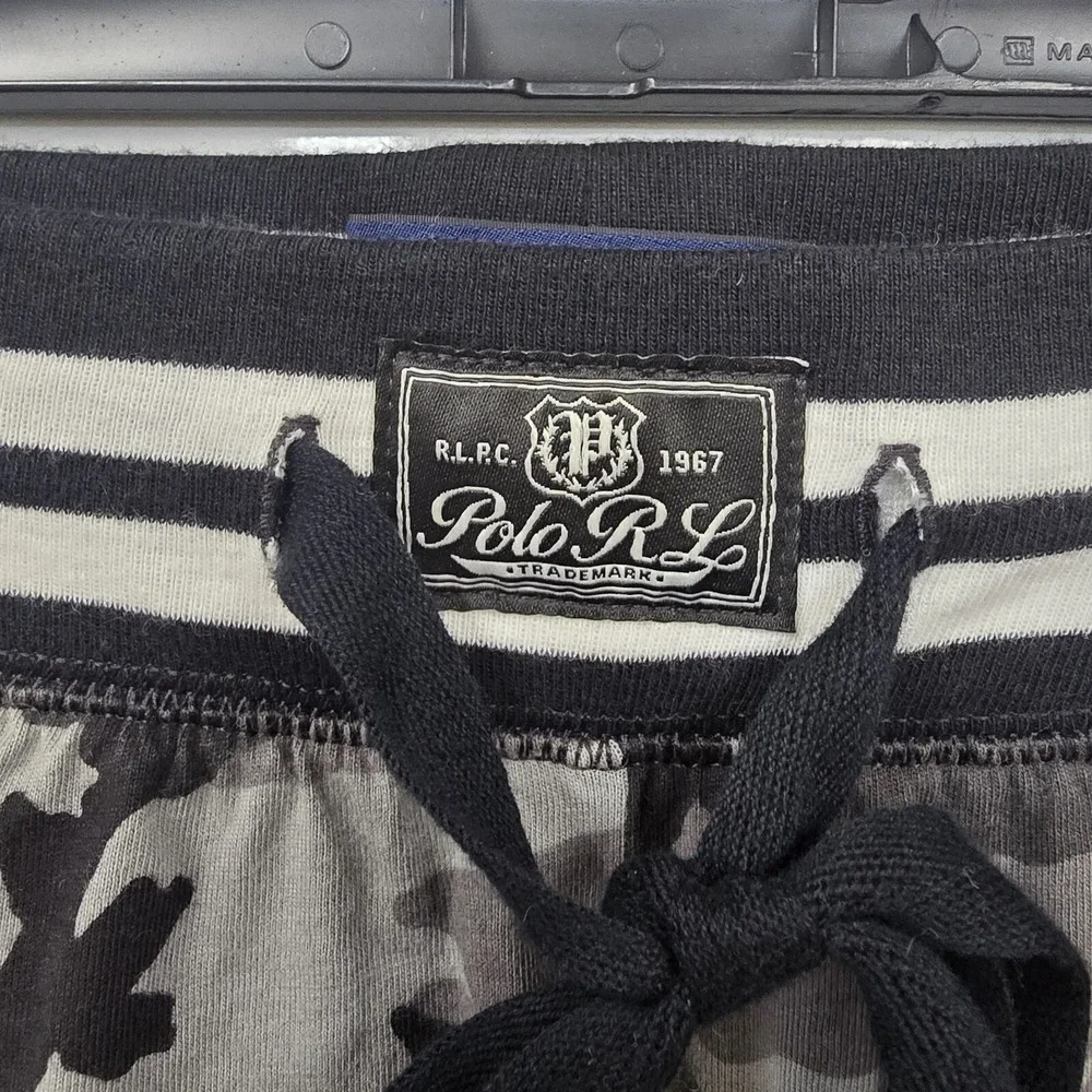 Polo Ralph Lauren Pajama Pants Mens Large Gray Camouflage Sleepwear‎